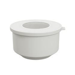 RECIPIENTE CON TAPA PLASTICO 500ML BLANCO HOOP COZA