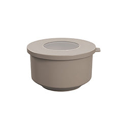 RECIPIENTE C/ TAPA PLASTICO HOOP 500ML WARM GRAY