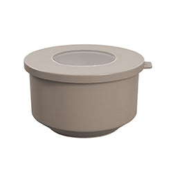 RECIPIENTE C/TAPA PLASTICO HOOP 1L WARM GRAY