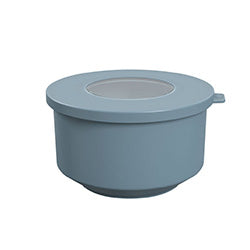 RECIPIENTE C/TAPA PLASTICO HOOP 1L AZUL FOG