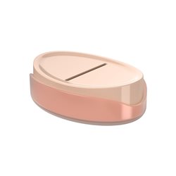 JABONERA PLASTICO FULL ROSA COZA