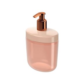 DISPENSADOR DE JABON PLASTIC FULL 450ML ROSA BLUSH