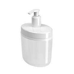 DISPENSADOR JABON LIQUIDO 450ML FULL TRANSPARENTE