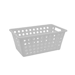 CESTO RECTANGULAR 28.7x19x12CM COZA BLANCO