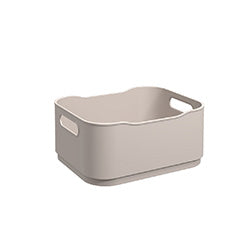 CESTO PLASTICO RECTANGULAR 18.5x15x8CM COZA LIGHT GRAY