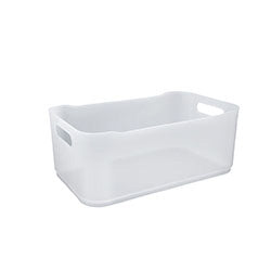 CESTO PLASTICO RECTANGULAR 30.5X18.5X12CM NATURAL COZA