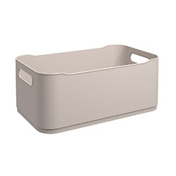 CESTO PLASTICO RECT 30.5x18.5x12CM LIGHT GRAY COZA
