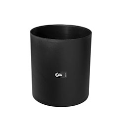 PAPELERA SIN TAPA 5L PLASTICO NEGRO COZA
