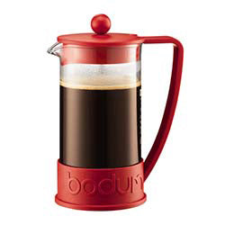 CAFETERA 1LT 8 TAZAS BRAZIL BODUM ROJO