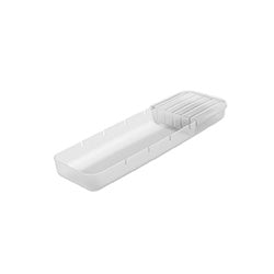 ORGANIZADOR CUCHILLAS PP NATURAL 12x35x4CM