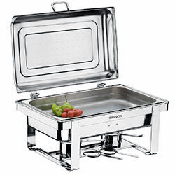 RECHAUD RECTANGULAR C/BAÑO MARIA Y QUEMADOR BRINOX