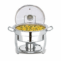 RECHAUD REDONDO CON TAPA VIDRIO BRINOX