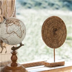 CIRCULO DECORATIVO C/BASE 23X7X36CM MARRON