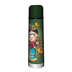 TERMO BALA 750ML A.INOX DISEÑO FRIDA KAHLO