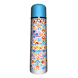 TERMO BALA 750ML ACERO INOXIDABLE DISEÑO GEOMETRICO