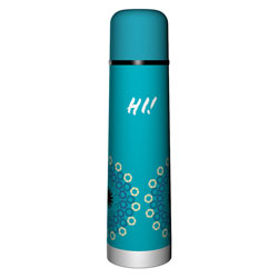 TERMO BALA A.INOX 750ML DISEÑO HI!