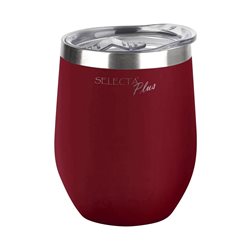 VASO/MATE TERMICO C/TAPA AC.INOX 350ML ROJO
