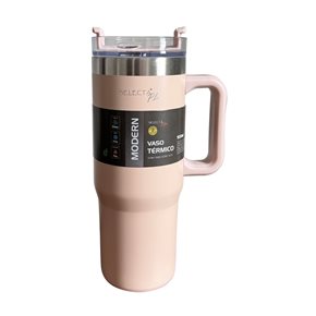 MUG TERMICO MODERN ACERO INOX 900ML ROSA SELECTA