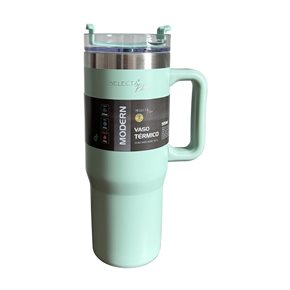 MUG TERMICO MODERN A.INOX 900ML VERDE AGUA SELECTA