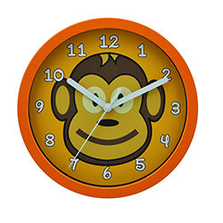 RELOJ DE PARED PLASTICO D20/H4CM INFANTIL MONO