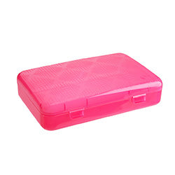 ESTUCHE MULTIUSO RECTANGULAR ROSADO COZA. 23.4X15X5.5CM