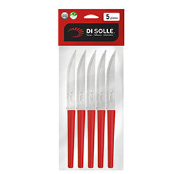 SET 5 CUCHILLO ASADO ROJO MILLENIUM 22CM