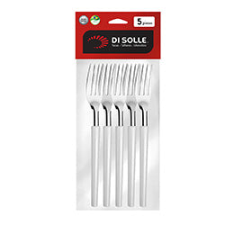 SET 5 TENEDOR MESA BLANCO MILLENIUM 19.8CM
