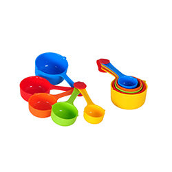 SET 5 TAZAS MEDIDORAS 19X10X7CM PLASTICO SURTIDO