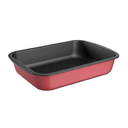 ASADERA ALUMINIO RECTANGULAR HONDA CEREZA. 39.5x28.6x6.6CM