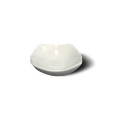 RAMEQUIN SEMI CUADRADO PORCELANA BLANCA D7.5/H3CM