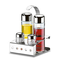 SET 4 PIEZAS (VINAGRE, ACEITE, SAL, PIMENTA) PARMA