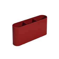 ESCURRE CUBIERTOS PLASTICO FLAT ROJO BOLD. 6x23.5x10CM