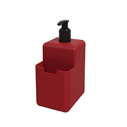 DISPENSADOR DE JABON PLAST SINGLE 500ML ROJO BOLD