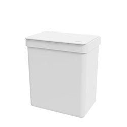 PAPELERA MESA PLASTICO SINGLE 2.5L BLANCO COZA