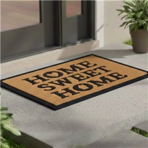 FELPUDO COCO/GOMA 40X60CM H.1CM HOME SWEET HOME