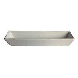 FUENTE RECT. 20.5*5.2*3.2CM CERAMICA BLANCA