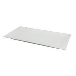 FUENTE RECTANGULAR BLANCO. 36.5x20x2CM