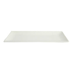 FUENTE RECTANGULAR 30X11.5X2 CM PORCELANA BLANCO