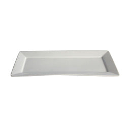 FUENTE RECT. 46x23x3.5CM CERAMICA BLANCA