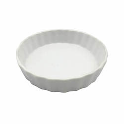 RAMEQUIN REDONDO BORDE ONDULADO D12XH2.5CM BLANCO