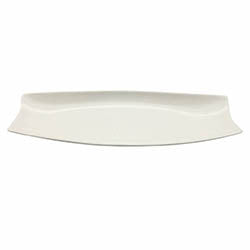 FUENTE OVAL 41X14.5X3CM PORCELANA BLANCO