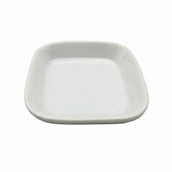 RAMEQUIN CUADRADO 9X2CM CERAMICA BLANCA