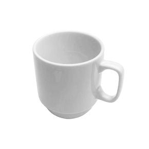 MUG 320ML D8x9.5CM PORCELANA BLANCO