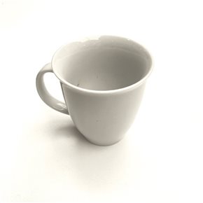 MUG 320ML D9x10.5CM PORCELANA BLANCO