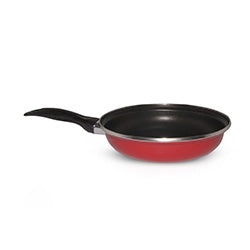 SARTEN 28CM ACERO ESMALTADO ROJO VESUBIO ALGON
