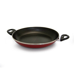 PAELLERA 32CM ACERO ESMALTADO ROJO VESUBIO ALGON