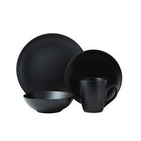 SET 16 PIEZAS STONEWARE D27-21-18/410ML MONO BLACK THOMSON