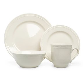 SET 16 PIEZAS STONEWARE D27-21-17/450ML PEARLINA WHITE THOMSON