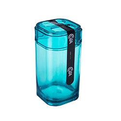 PORTA CEPILLO PLASTICO VERDE TRANSPARENTE COZA