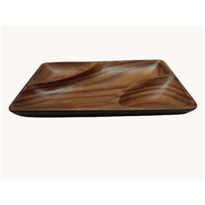 COPETINERO 3DIV EXT COL NEGRO 30.5X20X4CM MAD ACACIA